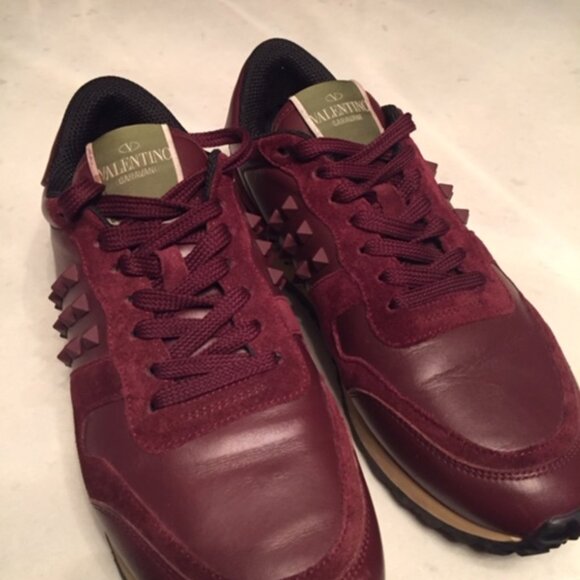 Valentino Rockstud Sneakers - Suede and Leather - Picture 6 of 8